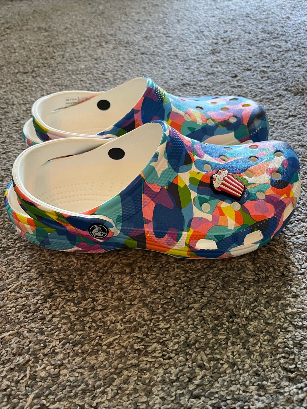 CROCS Women's Multi-Color Patterned Classic Clog - Picture 2 of 6